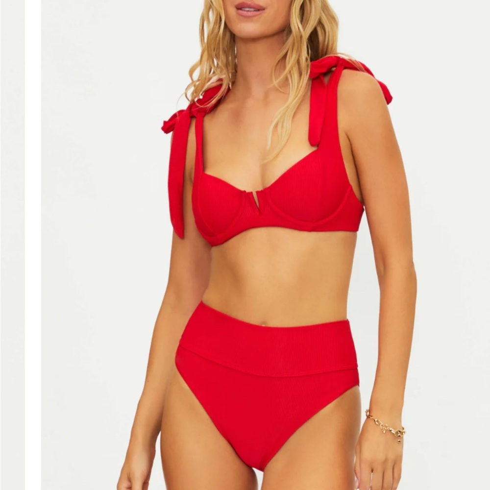 Blair Top Red Pink Stripped